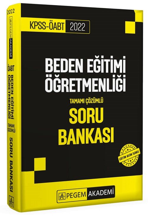 SÜPER FİYAT - Pegem 2022 ÖABT Beden Eğitimi Öğretmenliği Soru Bankası Çözümlü Pegem Akademi Yayınları