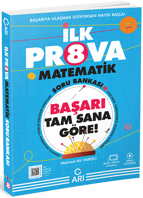 Arı Yayınları 8. Sınıf Matematik İlk Prova Soru Bankası Arı Yayınları