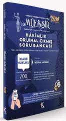 Kuram 2024 Hakimlik İdare Hukuku MÜESSİR Orijinal Çıkmış Soru Bankası Çözümlü - Soysal Aygün Kuram Kitap