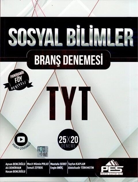 Pes Yayınları YKS TYT Sosyal Bilimler 25x20 Branş Denemesi Pes Yayınları