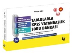 4T Yayınları KPSS Tablolarla Vatandaşlık Soru Bankası 2. Baskı - Toygar Çetin 4T Yayınları