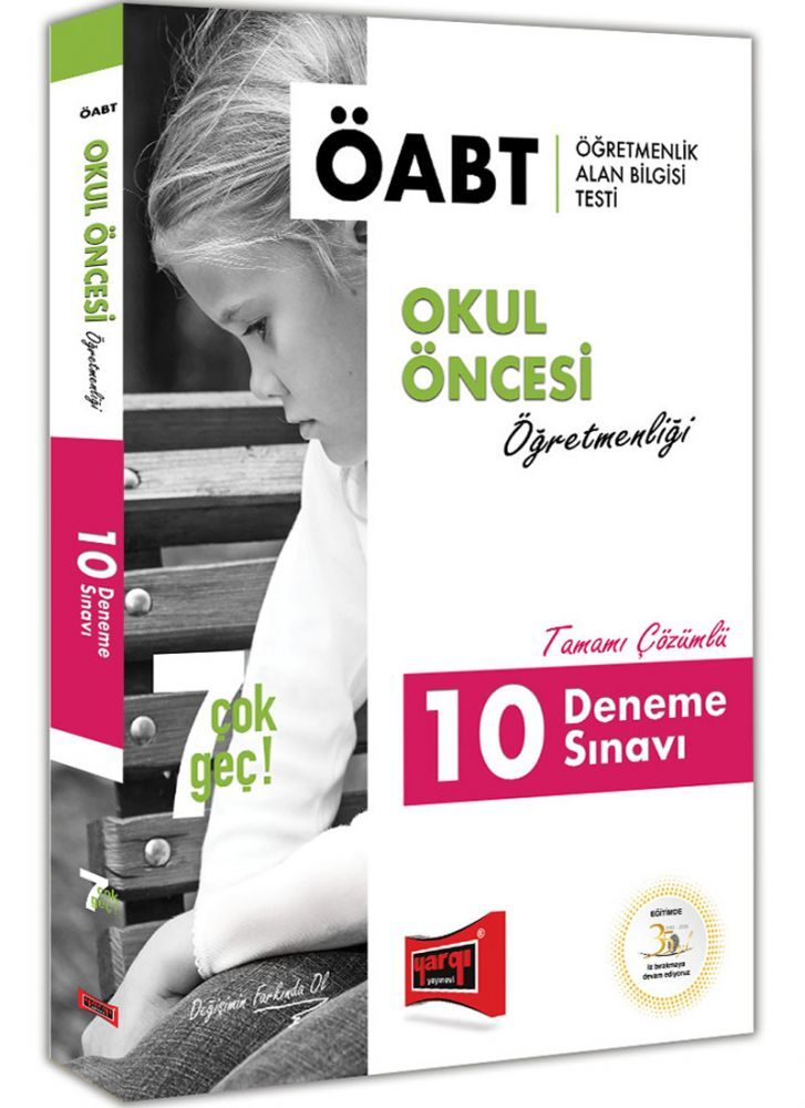 Yargı 2019 ÖABT 7 ÇOK GEÇ Okul Öncesi Öğretmenliği 10 Deneme Çözümlü Yargı Yayınları