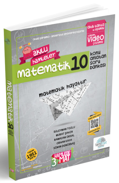 Tammat 10. Sınıf Matematik Akıllı Hamleler Soru Bankası Tammat Yayıncılık