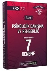 Pegem 2021 ÖABT Psikolojik Danışma ve Rehberlik 7 Deneme Çözümlü Pegem Akademi Yayınları