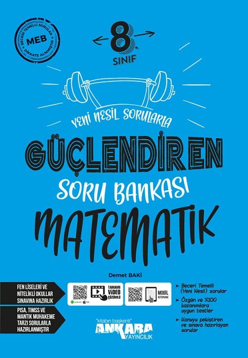 Ankara Yayıncılık 8. Sınıf Matematik Güçlendiren Soru Bankası Ankara Yayıncılık