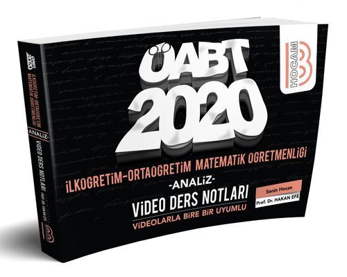 SÜPER FİYAT - Benim Hocam 2020 ÖABT İlköğretim Lise Ortaöğretim Matematik Öğretmenliği ANALİZ Video Ders Notları Hakan Efe Benim Hocam Yayınları