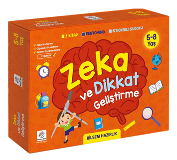 Yükselen Zeka 5-8 Yaş Zeka ve Dikkat Geliştirme Seti (3 Kitap Set) Yükselen Zeka Yayınları