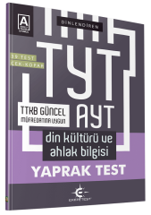 Eker Test YKS TYT AYT Din Kültürü ve Ahlak Bilgisi Dinlendiren Yaprak Test Eker Test Yayınları