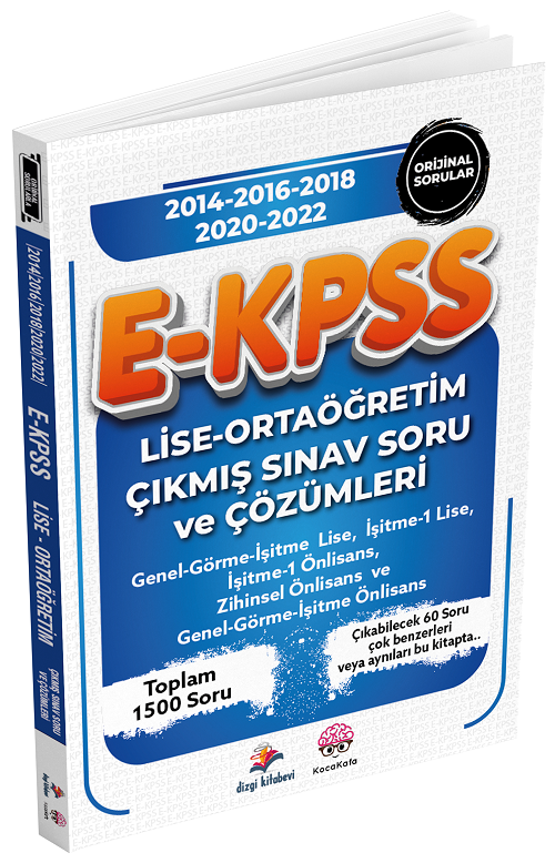 Dizgi Kitap 2024 EKPSS Lise Ortaöğretim Çıkmış Sorular Son 5 Sınav Çözümlü Dizgi Kitap Yayınları