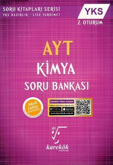 Karekök YKS AYT Kimya Soru Bankası Karekök Yayınları