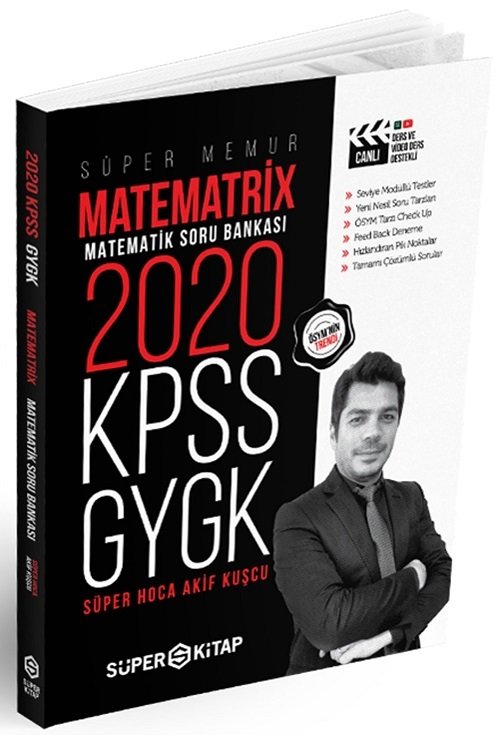 SÜPER FİYAT - Süper Kitap KPSS Matematik Matematrix Soru Bankası Çözümlü Süper Kitap Yayınları