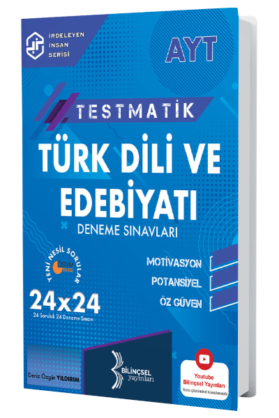 Bilinçsel YKS AYT Türk Dili ve Edebiyatı Testmatik 24x24 Deneme Sınavları Bilinçsel Yayınları