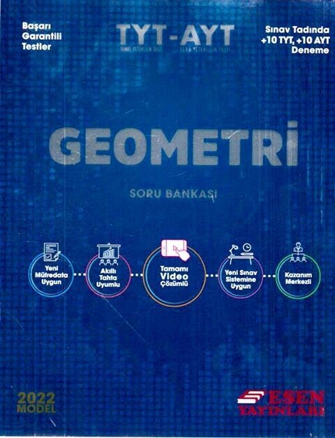 Esen 2022 YKS TYT AYT Geometri Soru Bankası Esen Yayınları