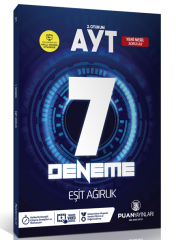 Puan YKS AYT Eşit Ağırlık 7 Deneme Video Çözümlü Puan Yayınları