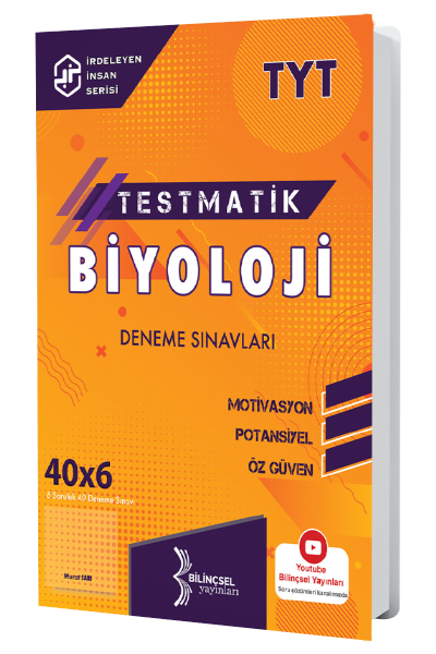 Bilinçsel YKS TYT Biyoloji Testmatik 40x6 Deneme Sınavları Bilinçsel Yayınları