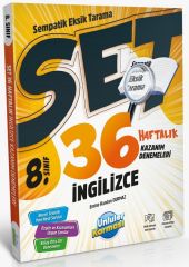 Ünlüler 8. Sınıf İngilizce SET 36 Haftalık Kazanım Denemeleri Ünlüler Yayınları