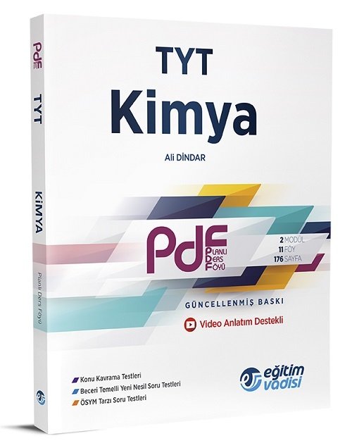 Eğitim Vadisi YKS TYT Kimya Planlı Ders Föyü PDF Video Anlatım Destekli Eğitim Vadisi Yayınları