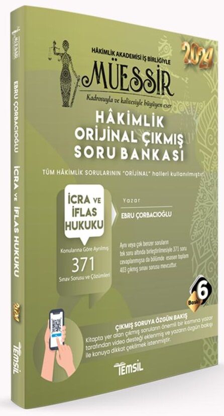 Kuram 2024 MÜESSİR Hakimlik İcra ve İflas Hukuku Orijinal Çıkmış Soru Bankası Çözümlü - Necip Özgür Oluklu Kuram Kitap