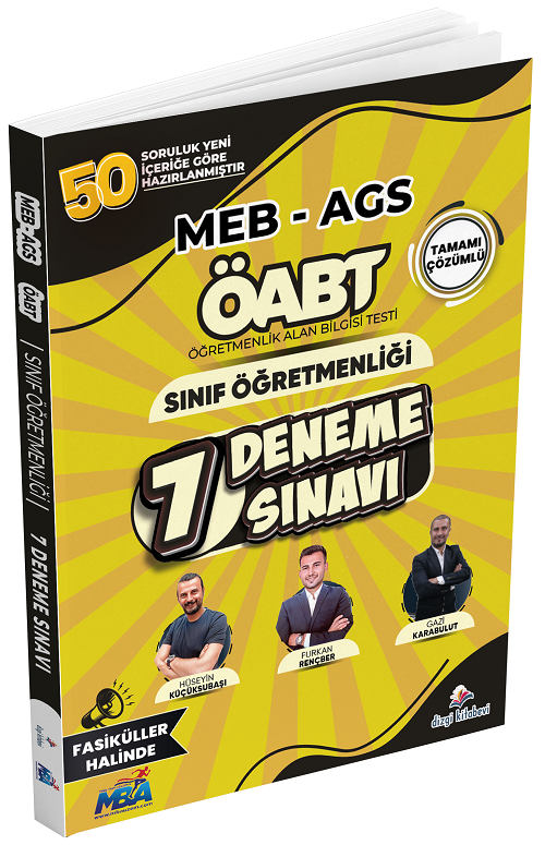 Dizgi Kitap ÖABT MEB-AGS Sınıf Öğretmenliği 7 Deneme Fasikül Çözümlü Dizgi Kitap Yayınları