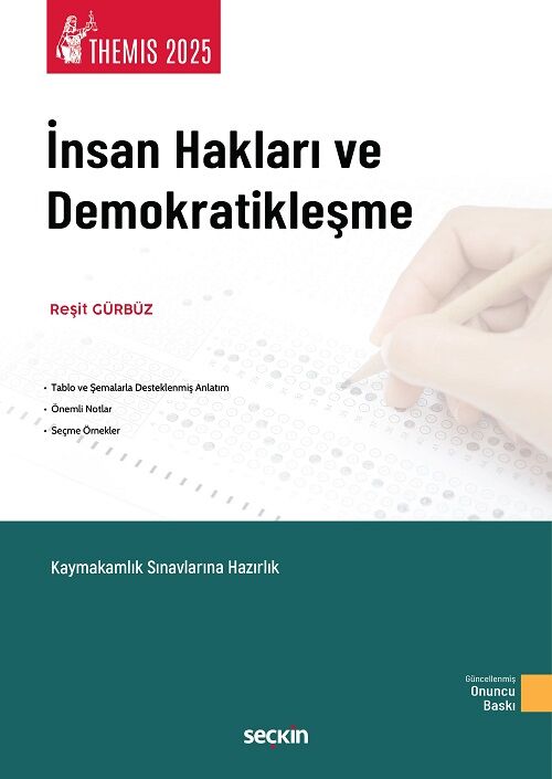 Seçkin 2025 THEMİS HMGS Hakimlik İnsan Hakları ve Demokratikleşme Konu Anlatımı 10. Baskı - Reşit Gürbüz Seçkin Yayınları