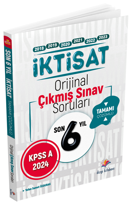 Dizgi Kitap 2024 KPSS A Grubu İktisat Çıkmış Sorular Son 6 Yıl Çözümlü Dizgi Kitap