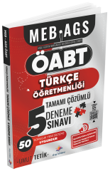 Dizgi Kitap ÖABT MEB-AGS Türkçe Öğretmenliği 5 Deneme Çözümlü - Umut Tetik Dizgi Kitap Yayınları