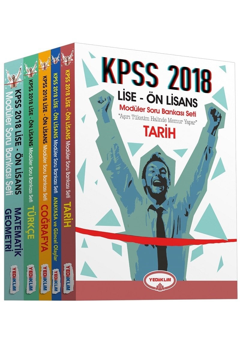 SÜPER FİYAT - Yediiklim 2018 KPSS Lise Ön Lisans Soru Bankası Modüler Set Yediiklim Yayınları