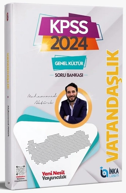 İnka Uzem 2024 KPSS Vatandaşlık Soru Bankası Çözümlü -  Muhammed Aktürk İnka Uzem