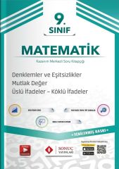 Sonuç 9. Sınıf Matematik Denklemler ve Eşitsizlikler, Mutlak Değer, Üslü İfadeler, Köklü İfadeler Soru Bankası Sonuç Yayınları