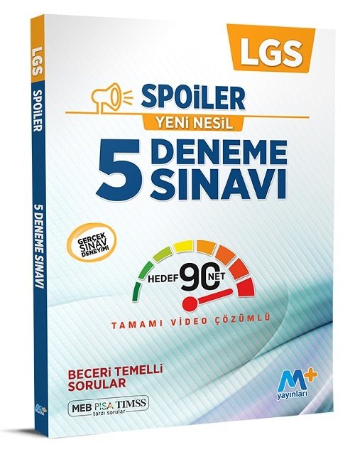 Martı Plus 8. Sınıf LGS Spoiler 5 Deneme Video Çözümlü Martı Plus Yayınları