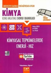 Çap Yayınları Üniversite Hazırlık Kimya Kimyasal Tepkimelerde Enerji Hız Konu Anlatımlı Soru Bankası Video Çözümlü Çap Yayınları