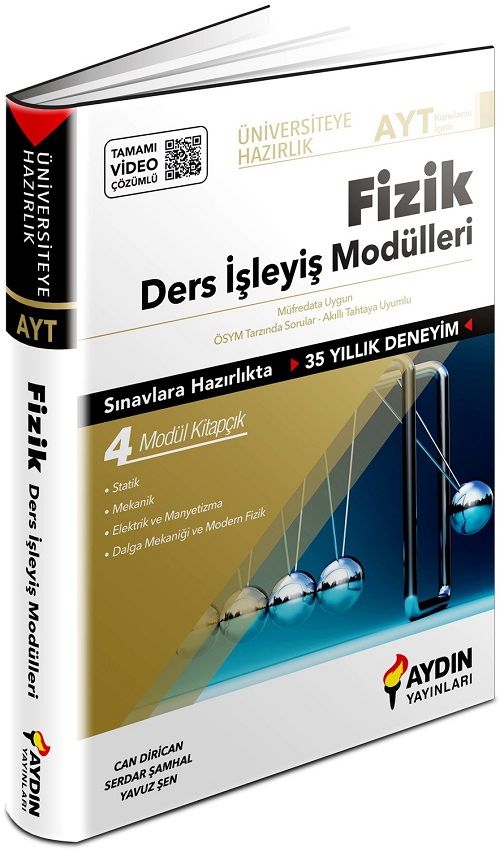 Aydın YKS AYT Fizik Ders İşleyiş Modülleri Aydın Yayınları