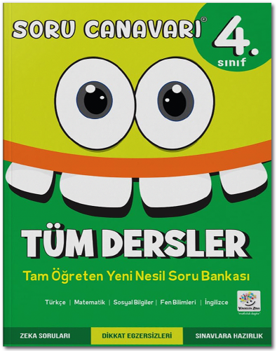 Yükselen Zeka 4. Sınıf Tüm Dersler Soru Canavarı Soru Bankası Yükselen Zeka Yayınları