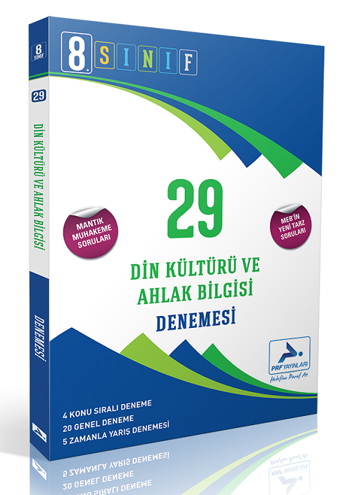 Paraf 8. Sınıf Din Kültürü ve Ahlak Bilgisi 29 Deneme Paraf Yayınları