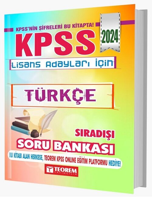 Teorem 2024 KPSS Türkçe Sıradışı Soru Bankası Teorem Yayıncılık