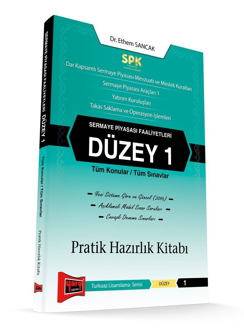 Yargı SPK Sermaye Piyasası Faaliyetleri Düzey 1 Pratik Hazırlık Kitabı Yargı Yayınları