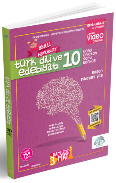 Tammat 10. Sınıf Türk Dili ve Edebiyatı Akıllı Hamleler Soru Bankası Tammat Yayıncılık