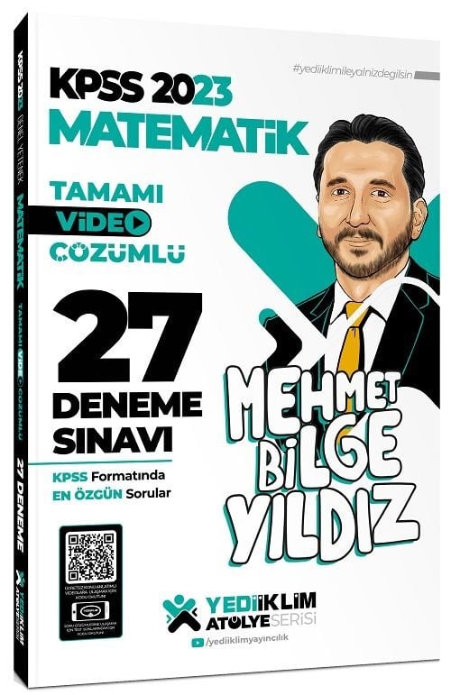 Yediiklim 2023 KPSS Matematik Atölye 27 Deneme Video Çözümlü - Mehmet Bilge Yıldız Yediiklim Yayınları