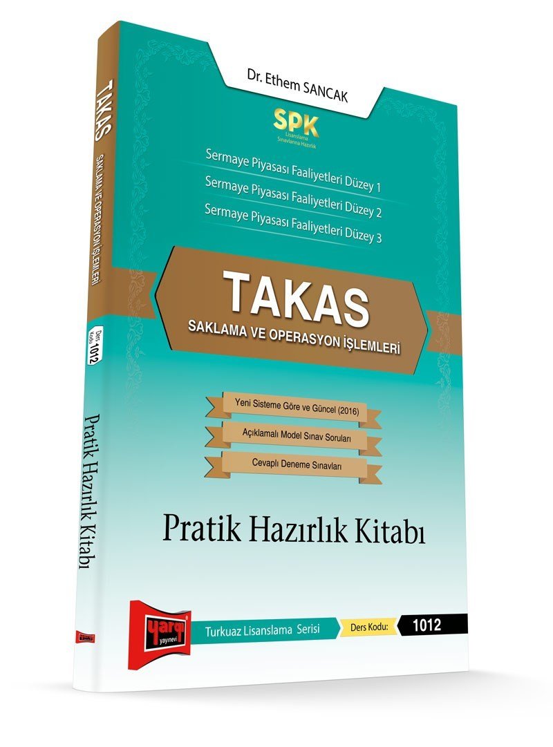 Yargı 1012 SPK Takas Saklama ve Operasyon İşlemleri Pratik Hazırlık Kitabı Yargı Yayınları