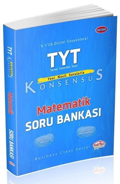 Editör YKS TYT Matematik Konsensüs Soru Bankası Editör Yayınları