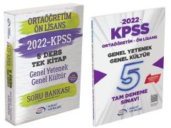 SÜPER FİYAT - Murat 2022 KPSS Lise Ortaöğretim Ön Lisans Soru + 5 Deneme 2 li set Murat Yayınları