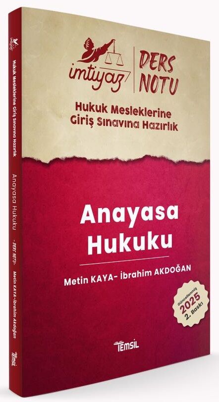 Temsil İMTİYAZ HMGS Anayasa Hukuku Ders Notu - Metin Aydın Temsil Kitap Yayınları