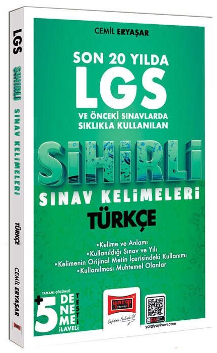 Yargı LGS Türkçe Son 20 Yılda Sıklıkla Kullanılan Sihirli Sınav Kelimeleri (5 Deneme İlaveli) Yargı Yayınları
