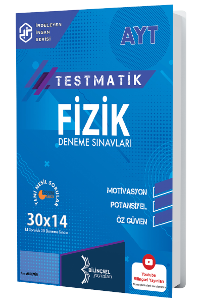 Bilinçsel YKS AYT Fizik Testmatik 30x14 Deneme Sınavları Bilinçsel Yayınları