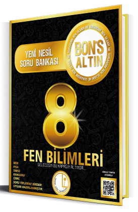 Levent İçöz 8. Sınıf Fen Bilimleri Bons Altın Soru Bankası Levent İçöz Yayınları