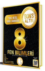 Levent İçöz 8. Sınıf Fen Bilimleri Bons Altın Soru Bankası Levent İçöz Yayınları