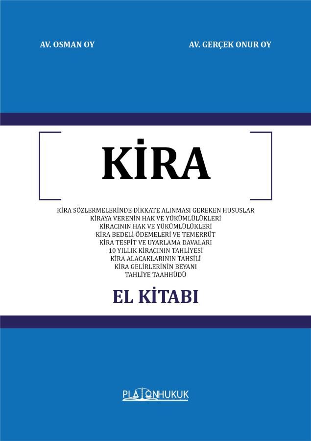 Platon Kira El Kitabı - Osman Oy, Gerçek Onur Oy Platon Hukuk Yayınları