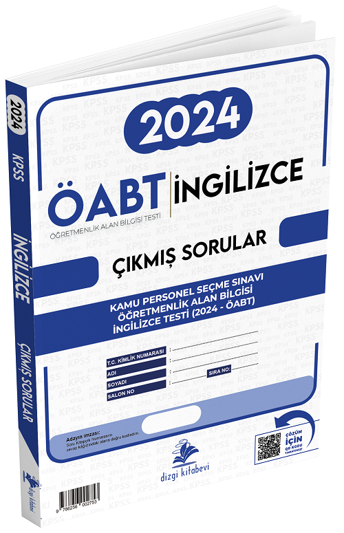 Dizgi Kitap ÖABT İngilizce Öğretmenliği 2024 Sınavı Çıkmış Sorular Çözümlü Dizgi Kitap Yayınları