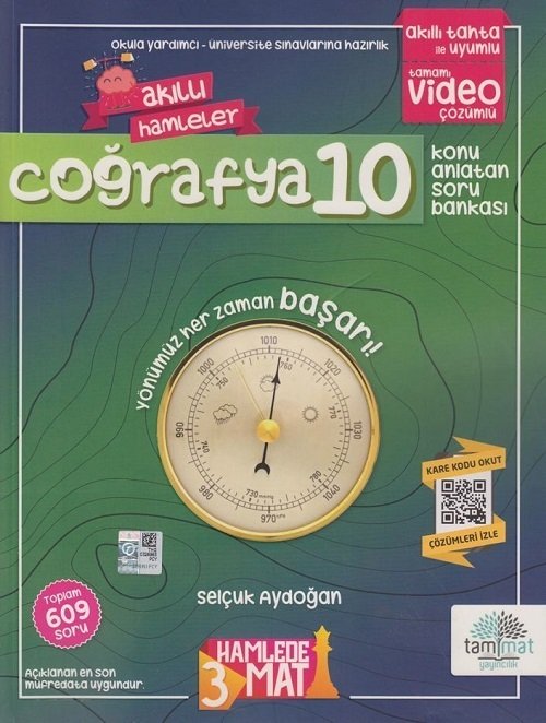 Tammat 10. Sınıf Coğrafya Akıllı Hamleler Soru Bankası Tammat Yayıncılık