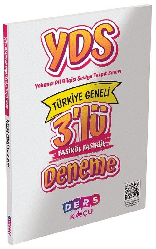 Ders Koçu YDS Türkiye Geneli 3 Deneme Çözümlü Ders Koçu Yayınları